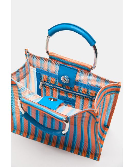 Borsa A Righe di Pull&Bear in Orange