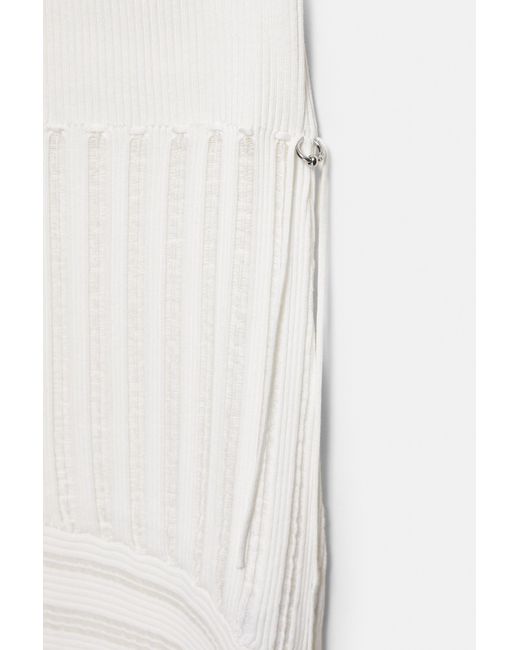 Pull&Bear White Karoline Vitto Multi-Position Midi Dress