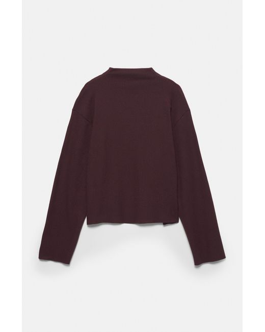 Pull&Bear Purple Soft Knit T-Shirt