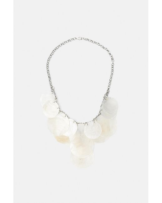 Collier Effet Nacre Pull&Bear en coloris White