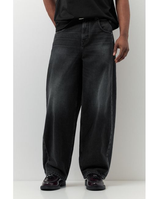 Pull&Bear Balloon Fit Jeans in het Black voor heren