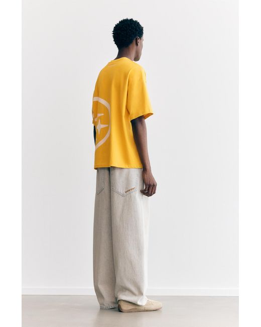 Pull&Bear Yellow Subaru T-Shirt for men