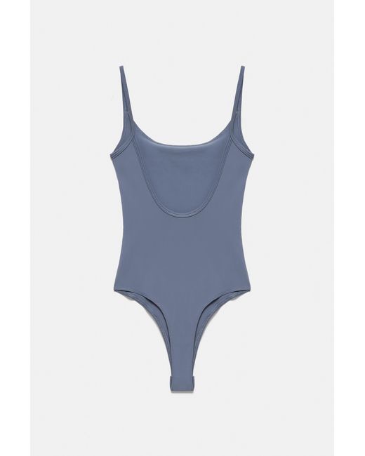 Pull&Bear Body Met Stras in het Blue