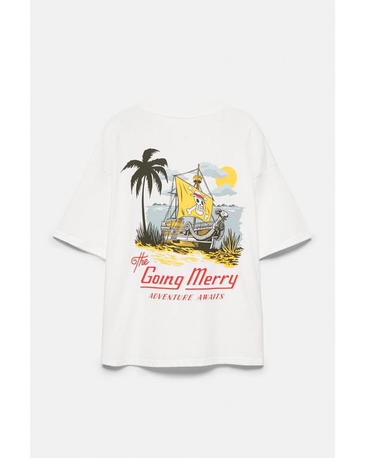 Pull&Bear One Piece T-Shirt in het Gray voor heren