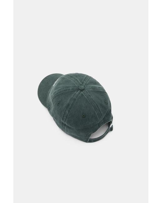 Pull&Bear Green Riverside Embroidered Cap