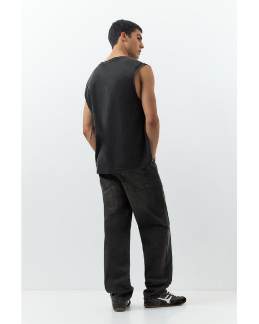 Jean Straight Pull&Bear pour homme en coloris Black