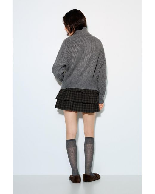 Pull&Bear Gray Zip-Up Cardigan