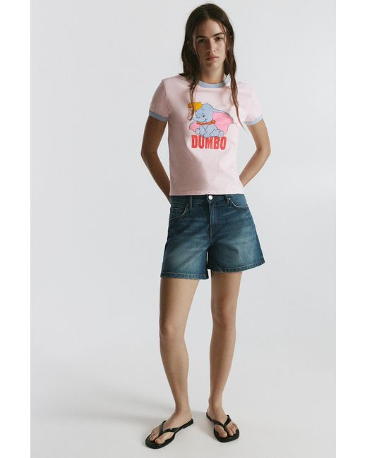 T-Shirt Regular Dumbo Pull&Bear en coloris Pink