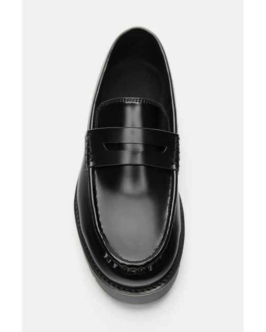 Pull&Bear Black Basic Loafers for men