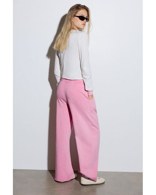 Pull&Bear Pink Jogginghose Mit Weitem Bein