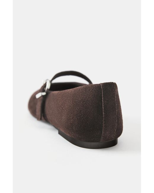 Pull&Bear White Lederballerinas