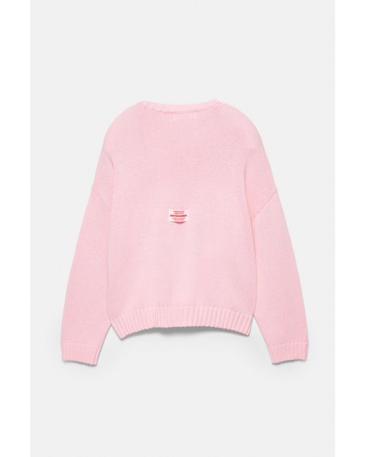 Pull Étoiles Pull&Bear en coloris Pink