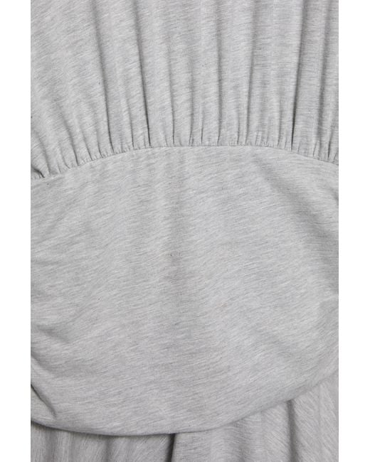 Pull&Bear Korte Jurk Met Plooien in het White