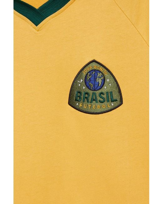 Pull&Bear Yellow Fifa World Cup 26 Brazil Polo Shirt for men