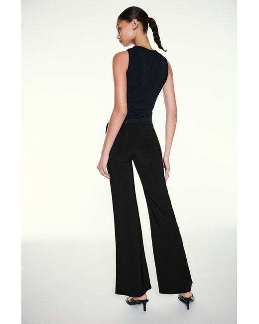 Pull&Bear Black Flared Trousers