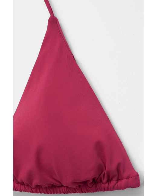 Pull&Bear Brown Triangle Bikini Top
