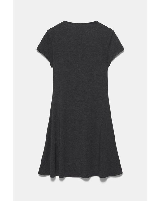 Pull&Bear Black Short Mock Neck Dress