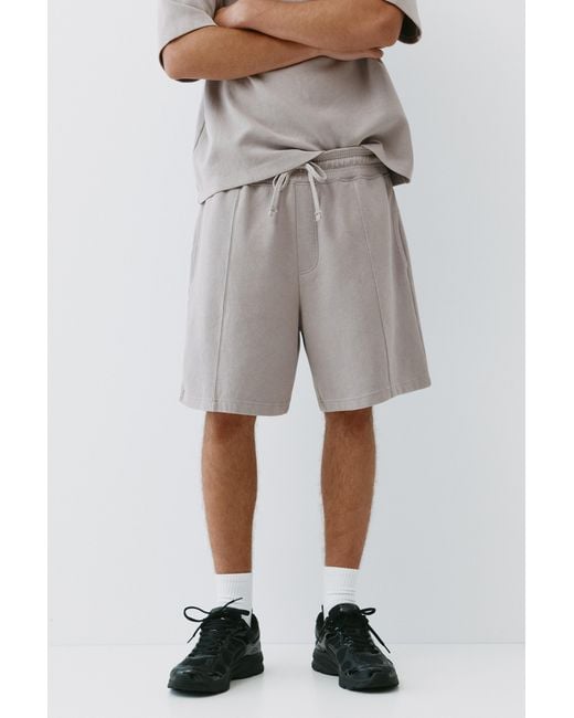 Pull&Bear Multicolor Interlock Jogger Bermuda Shorts for men