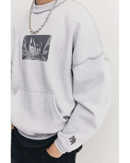 Pull&Bear Gray Dan Da Dan Sweatshirt for men