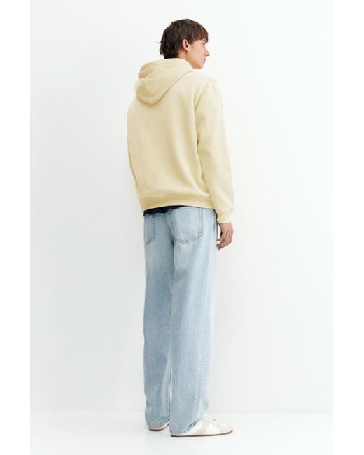Pull&Bear Natural Basic Hooded Sweatshirt for men