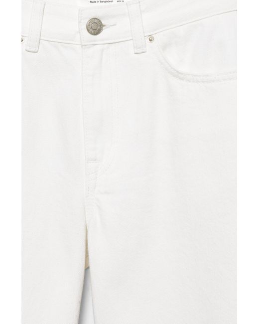 Pull&Bear Jeans Met Hoge Taille En Wijde Pijpen in het White