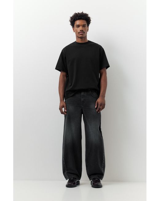 Pull&Bear Balloon Fit Jeans in het Black voor heren