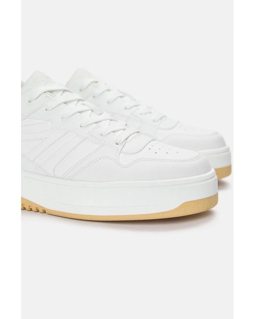 Pull&Bear Sneaker Mit Dicker Sohle in White für Herren