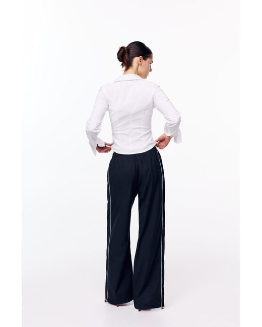Pull&Bear Blue Contrast Tracksuit Trousers