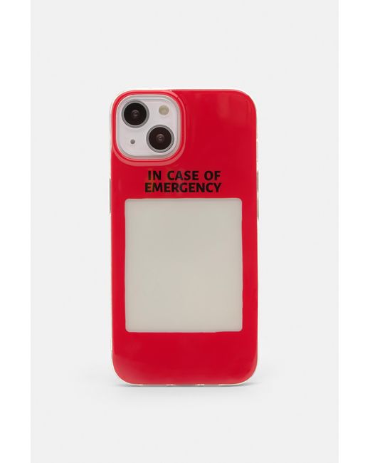 Coque Iphone Motif Urgence Pull&Bear en coloris Red