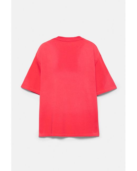 Pull&Bear Red Stwd Community T-Shirt for men