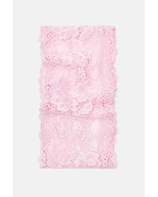 Pull&Bear Pink Stretch Lace Headband