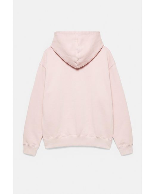 Pull&Bear Basic Sweater Met Capuchon in het Pink voor heren