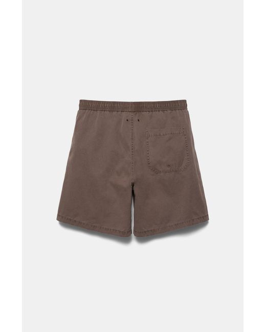 Pull&Bear Blue Stwd Board Shorts for men