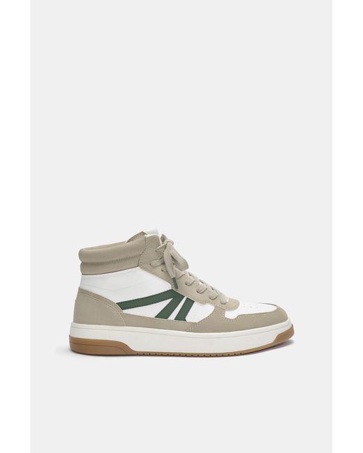Pull&Bear Hohe Sneaker in White für Herren