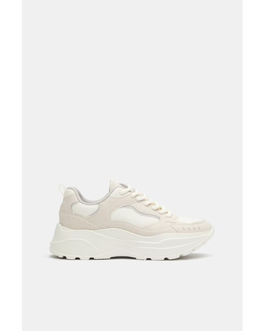 Pull&Bear Black Chunky Trainers