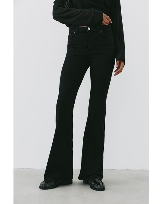 Pull&Bear Black Skinny Flare Jeans