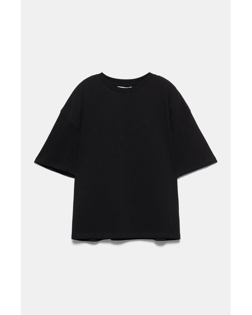 Pull&Bear Blue Oversize Short Sleeve T-Shirt