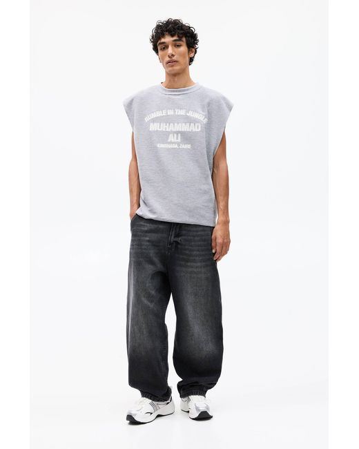 Pull&Bear Ärmelloses Sweatshirt Muhammad Ali in White für Herren