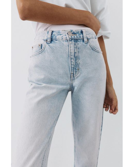 Pull&Bear Blue High-Waist Mom Jeans