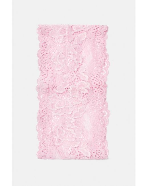 Pull&Bear Pink Stretch Lace Headband