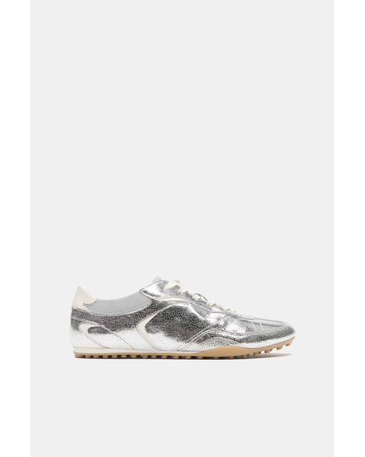 Pull&Bear Gray Metallic Trainers