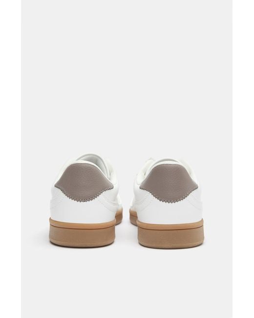 Pull&Bear White Casual Trainers
