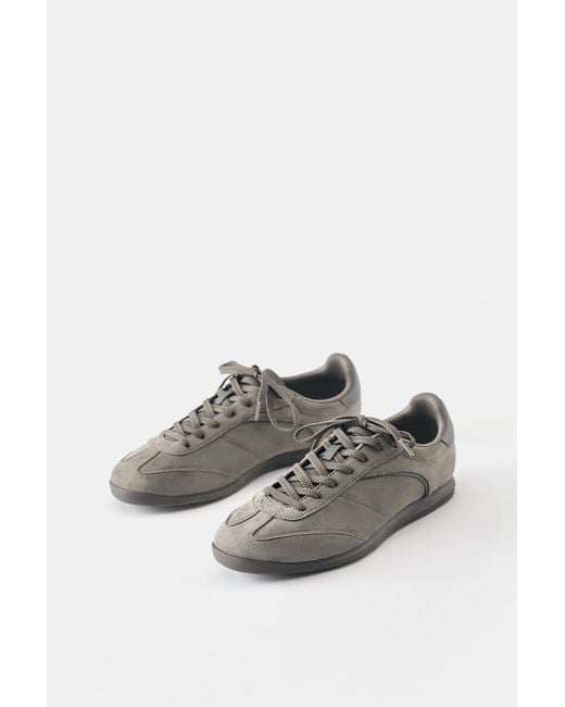 Sneakers Slim di Pull&Bear in Gray da Uomo