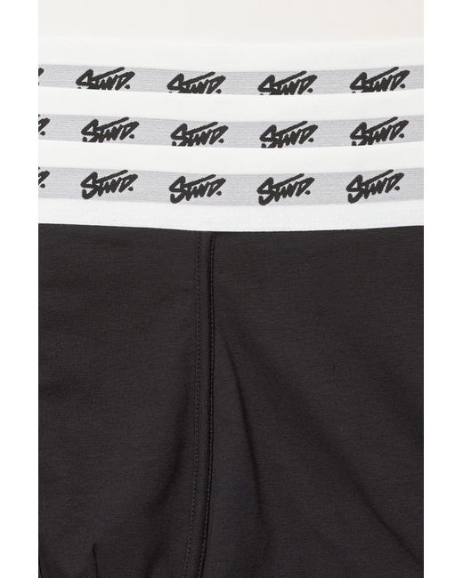 Pull&Bear Black Pack Of 3 Stwd Boxers for men