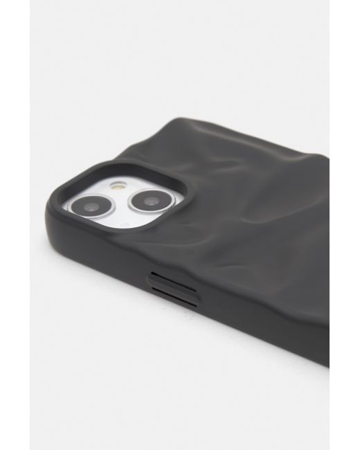 Pull&Bear Schwarze Iphone-Hülle Mit Textur in Black für Herren