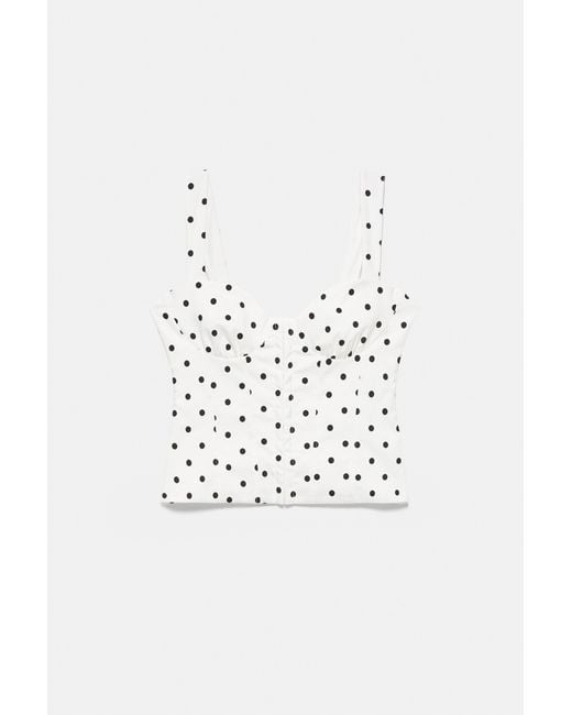 Pull&Bear Blue Strappy Corsetry-Inspired Top