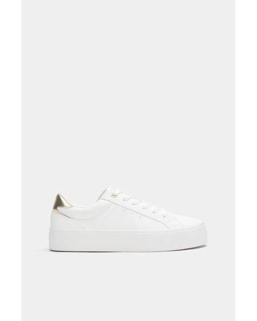 Pull&Bear Blue Chunky Trainers With Detail