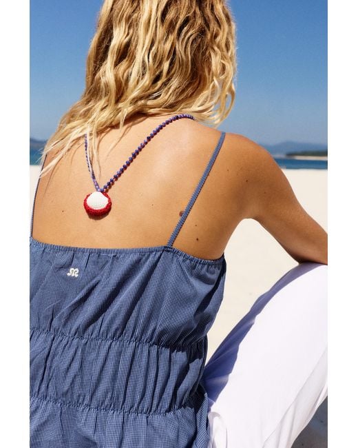 Pull&Bear White Seashell Bead Necklace