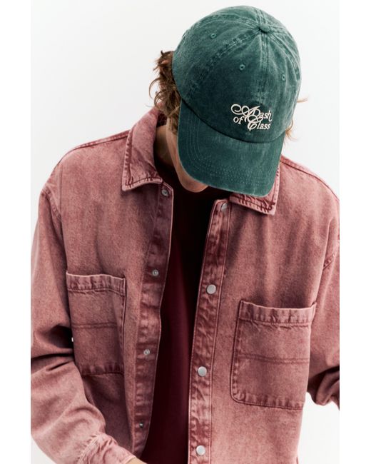 Pull&Bear Green Dash Of Class Cap for men