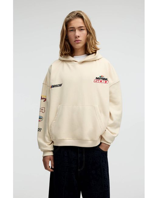 Pull&Bear Natural Nascar Daytona Hoodie for men
